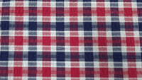 Poly Cotton Seersucker Check