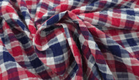 Poly Cotton Seersucker Check