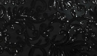 Sequinned Stretch Mesh Floral Swirl