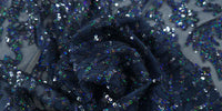 Sequinned Stretch Mesh Marine Fantasia