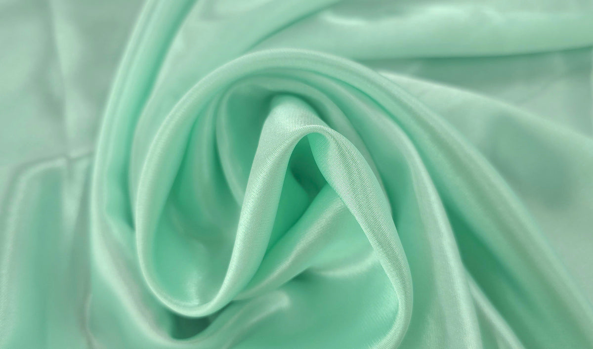 Charmeuse Satin Mint Green