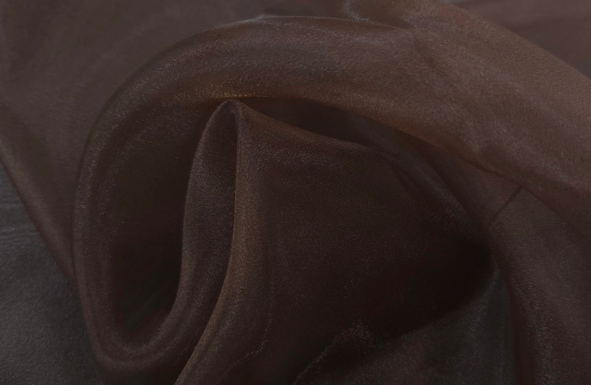 Crystal Organza 145cm Chocolate