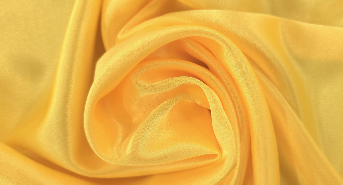 Medium Weight Stretch Satin Daffodil Yellow