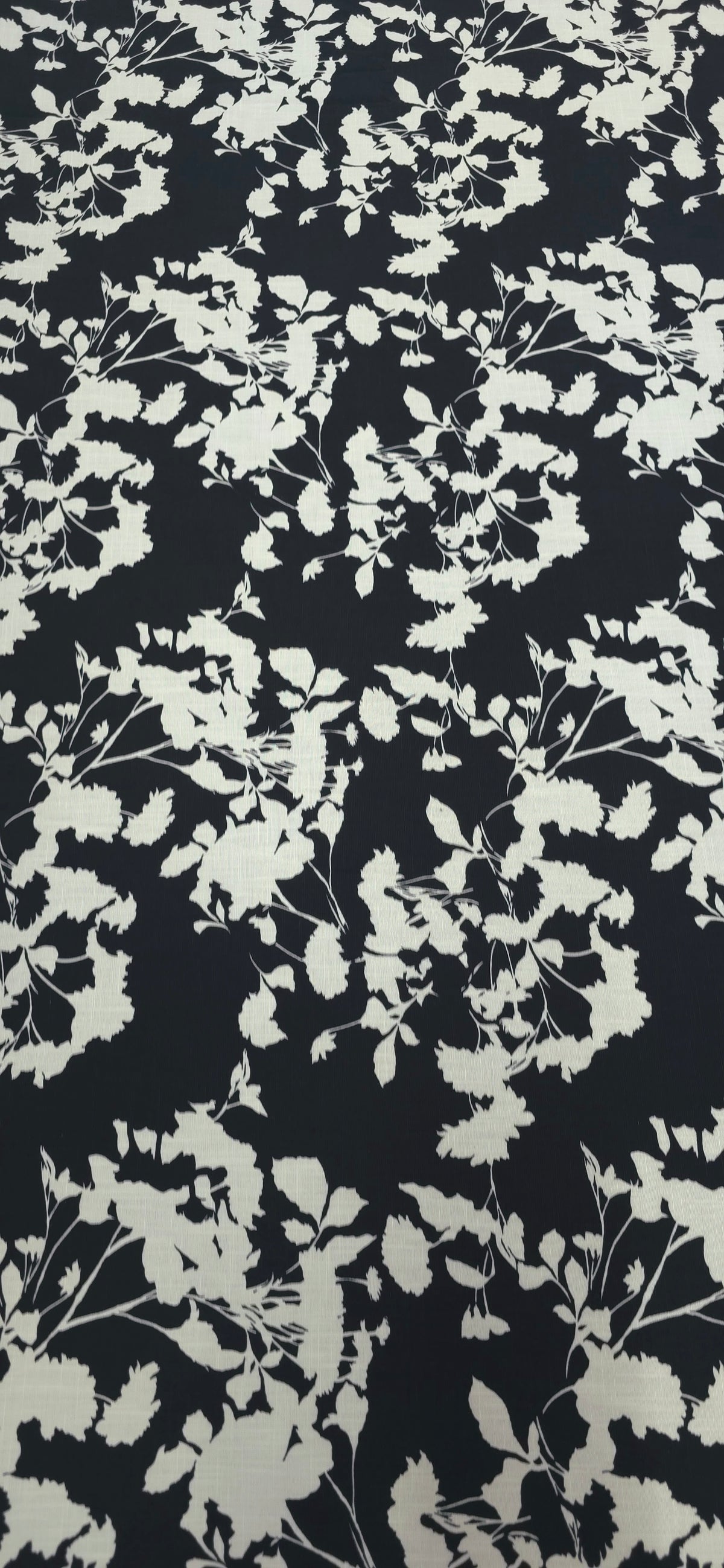Printed Linen Blend Fanciful Posies