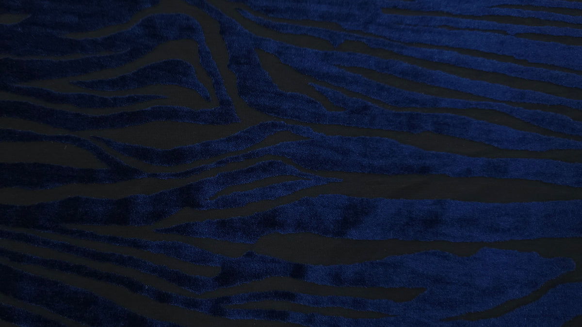 Burnout Velvet Mesh Animal Print