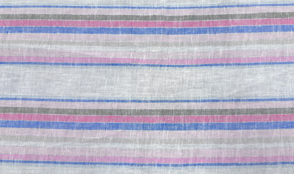 Printed Cotton Lurex Stripe