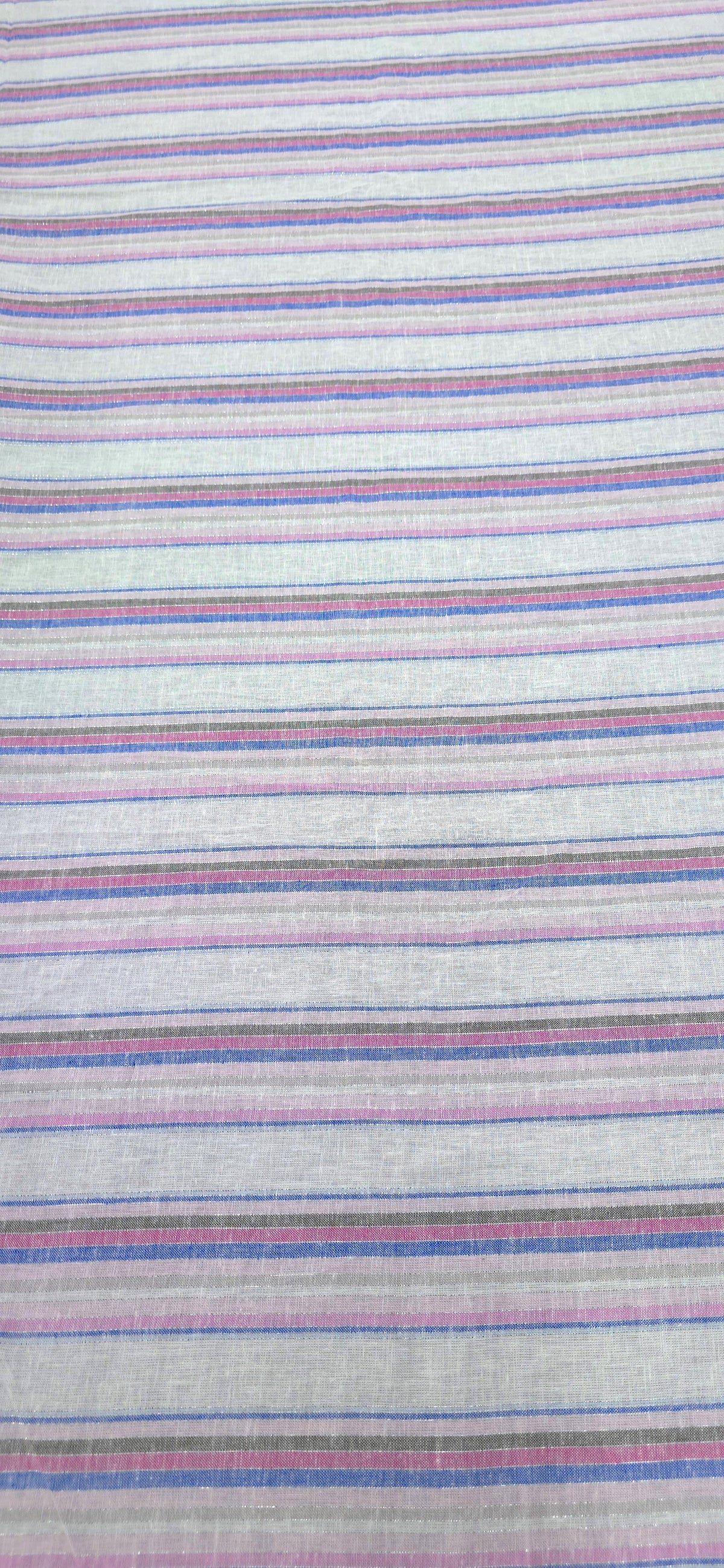 Printed Cotton Lurex Stripe