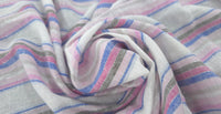 Printed Cotton Lurex Stripe