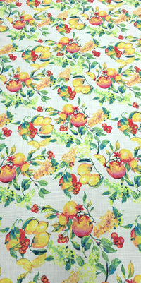 Printed Rayon Lemon Garden