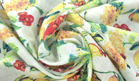 Printed Rayon Lemon Garden