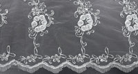 Rosettes Lace Swirl Silver