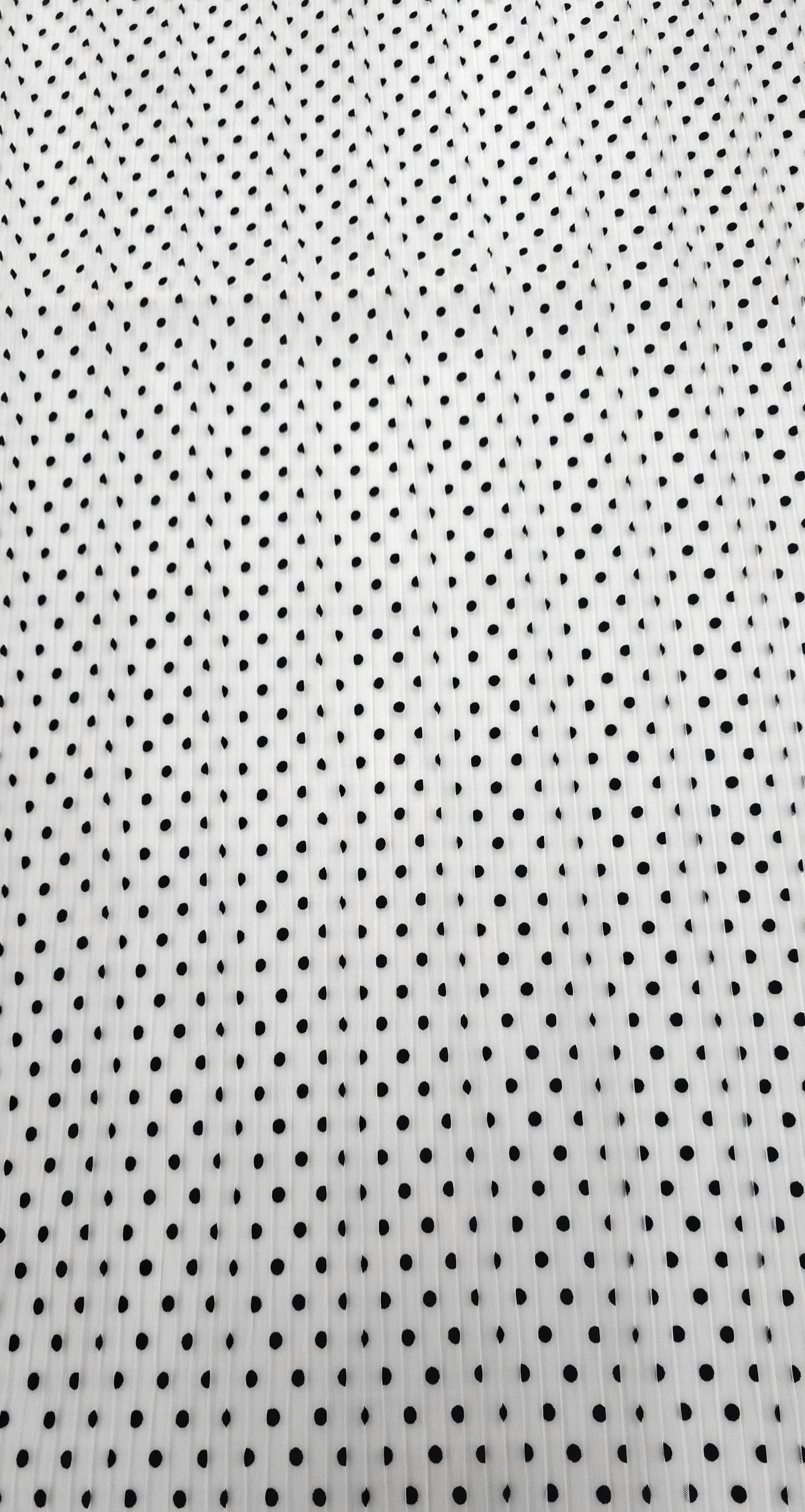 Pleated Tulle Velvet Polka