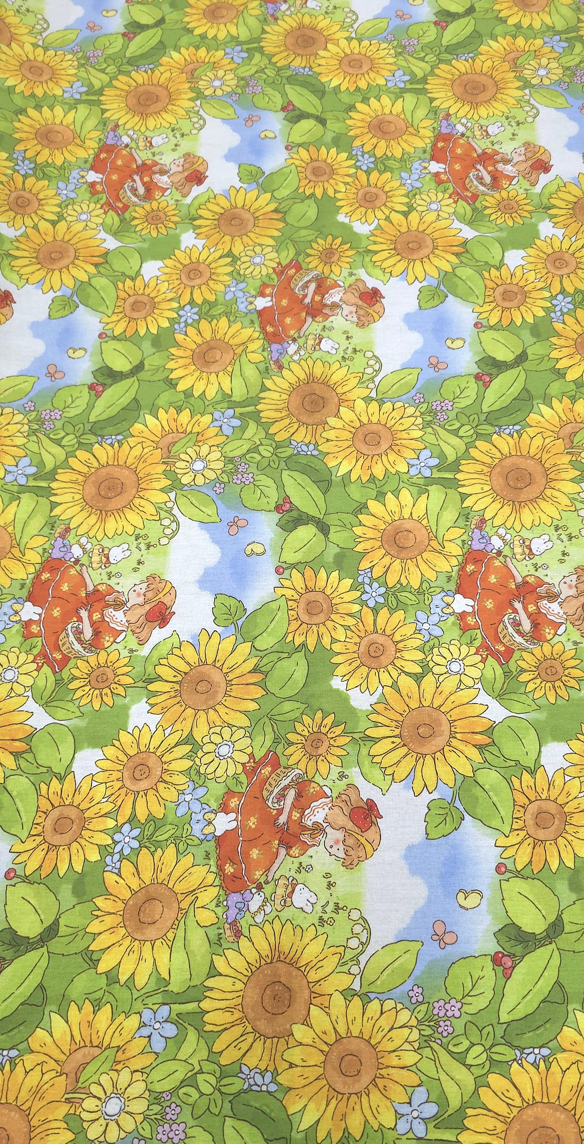 Printed Cotton Poplin Sunflowers