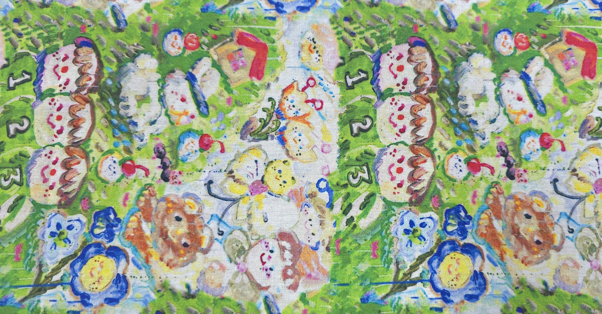 Printed Cotton Poplin Nursery Rhymes