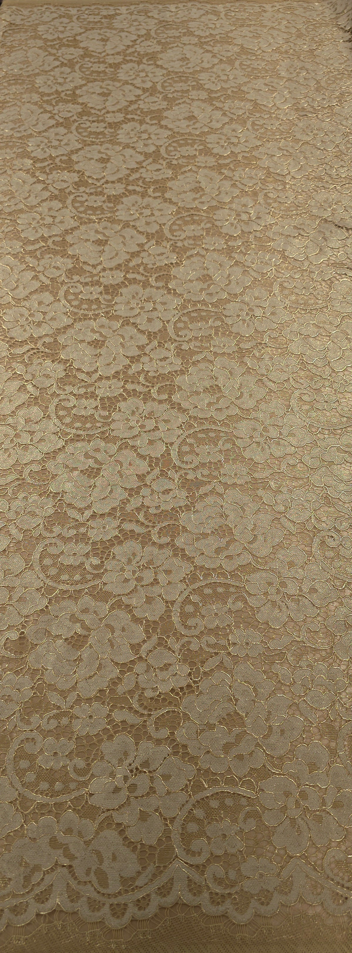 Corded Lace Metallic Gold Regale