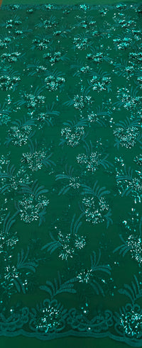Sequinned Lace Emerald Bouquet