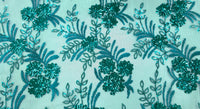 Sequinned Lace Emerald Bouquet