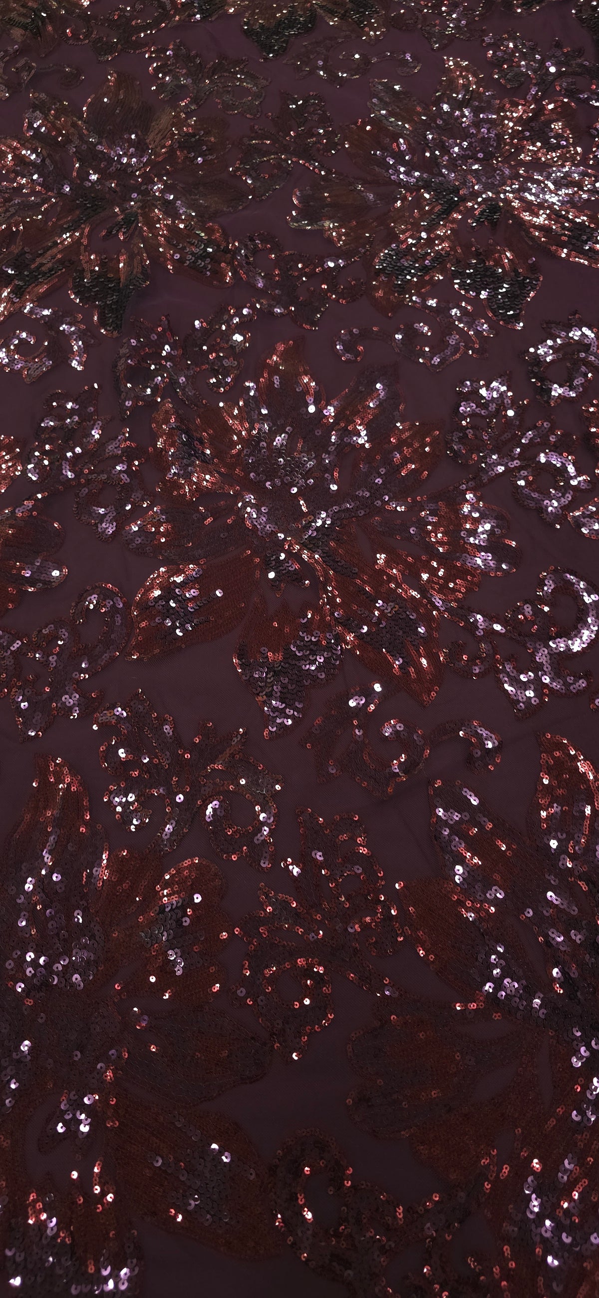 Sequinned Lace Burgundy Regale