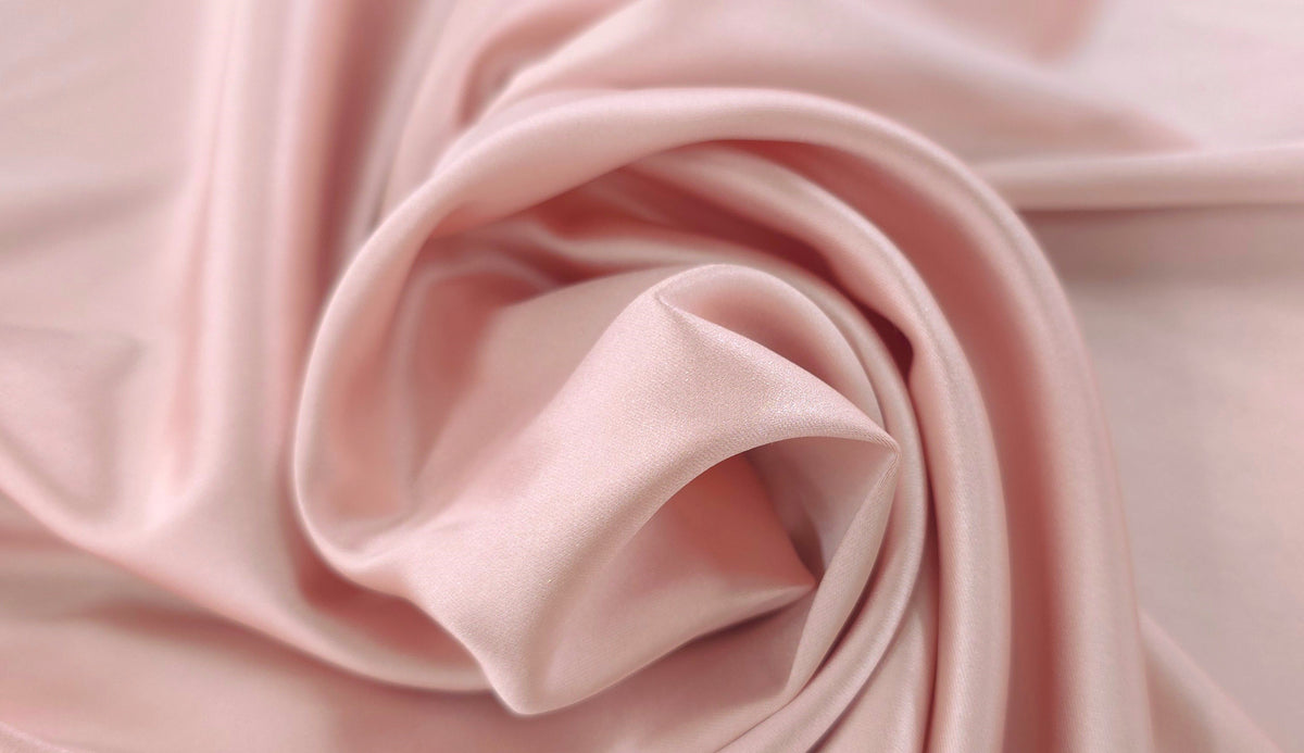 Bella Stretch Satin Blush Pink