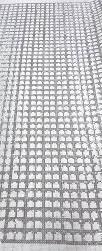 Sequinned Tweed Suiting Ivory
