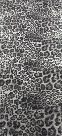 Sequinned Printed Knit Leopard