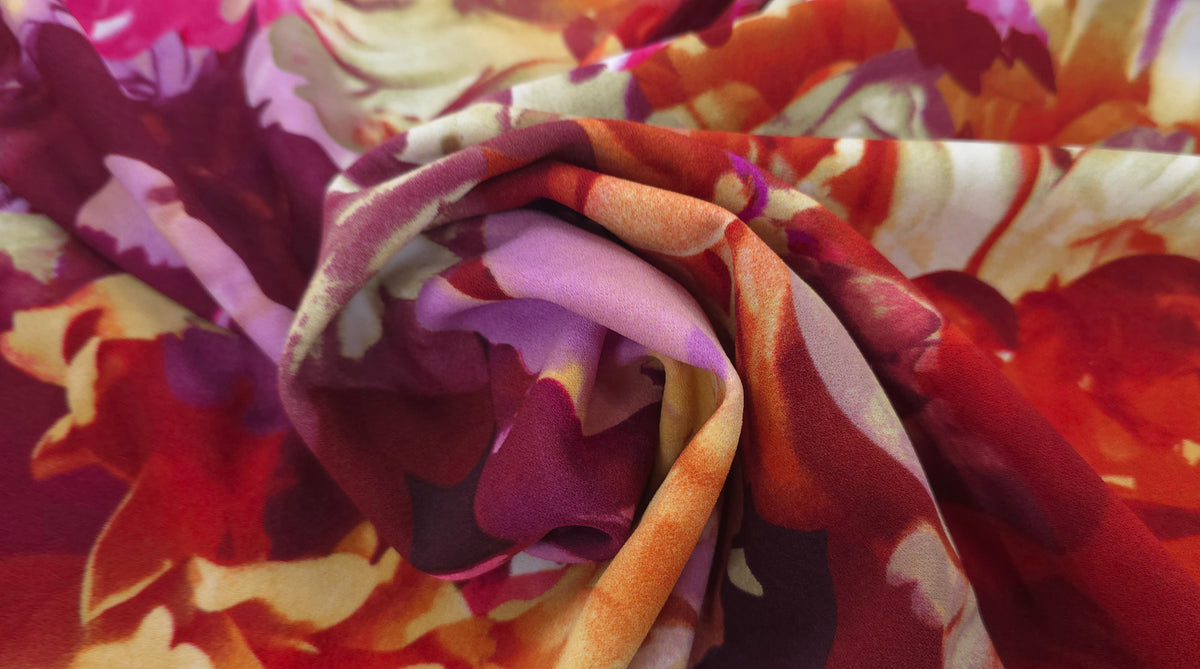 Printed Scuba Crepe Majestic