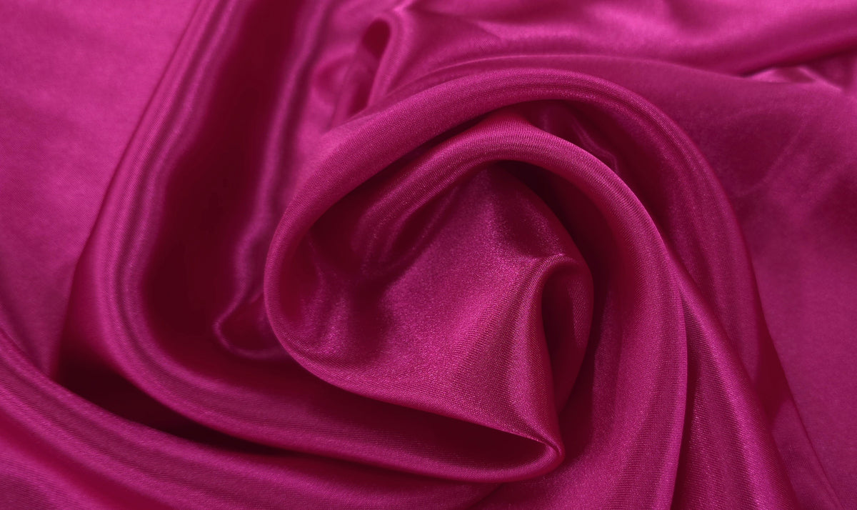 Charmeuse Satin Hot Pink