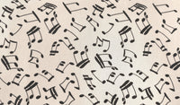 Printed Chiffon Music Notes