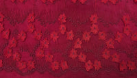 3D Floral Lace Garden Red