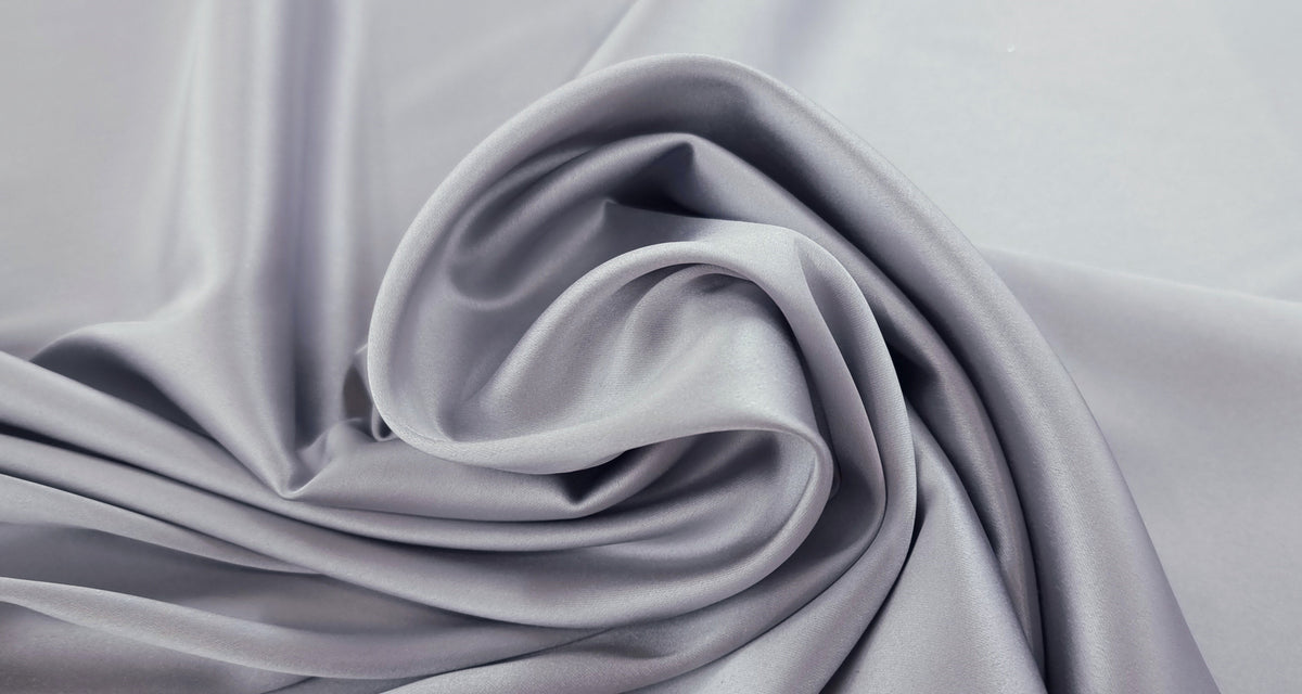 Bella Stretch Satin Silver