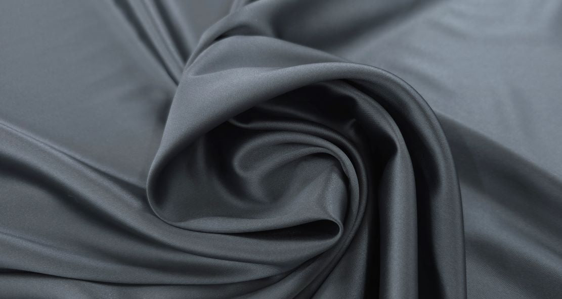 Bella Stretch Satin Steel grey