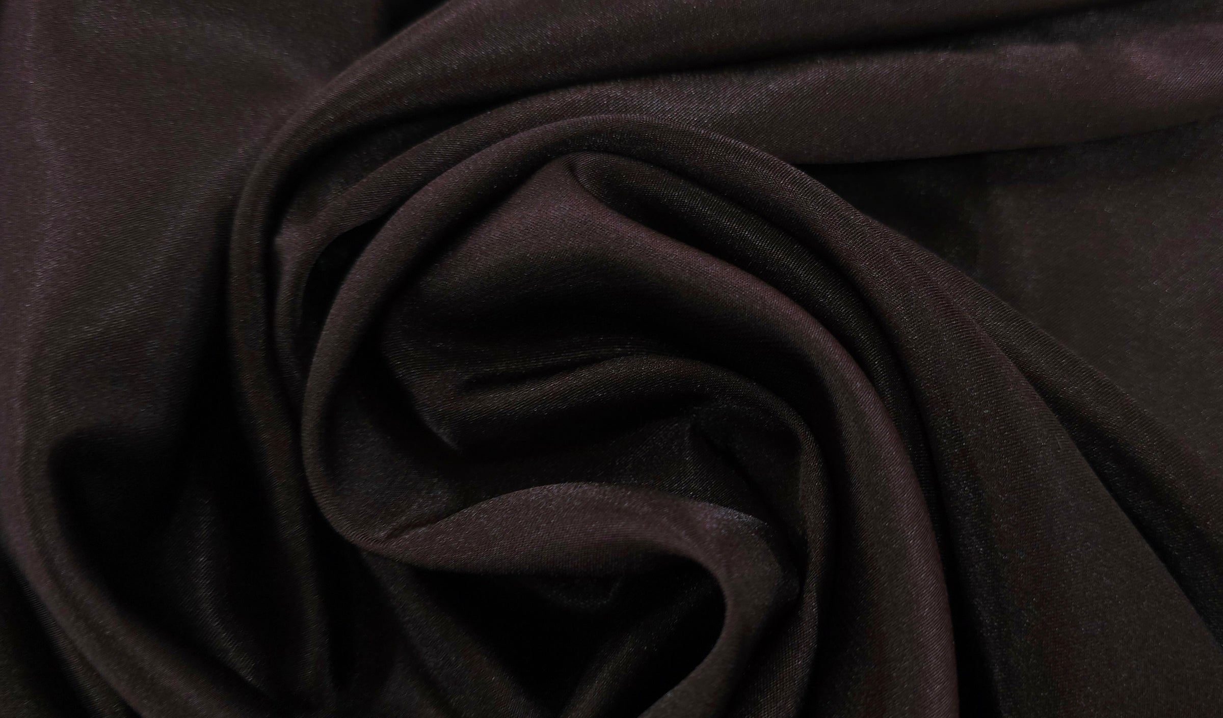 Charmeuse Satin Dark Brown