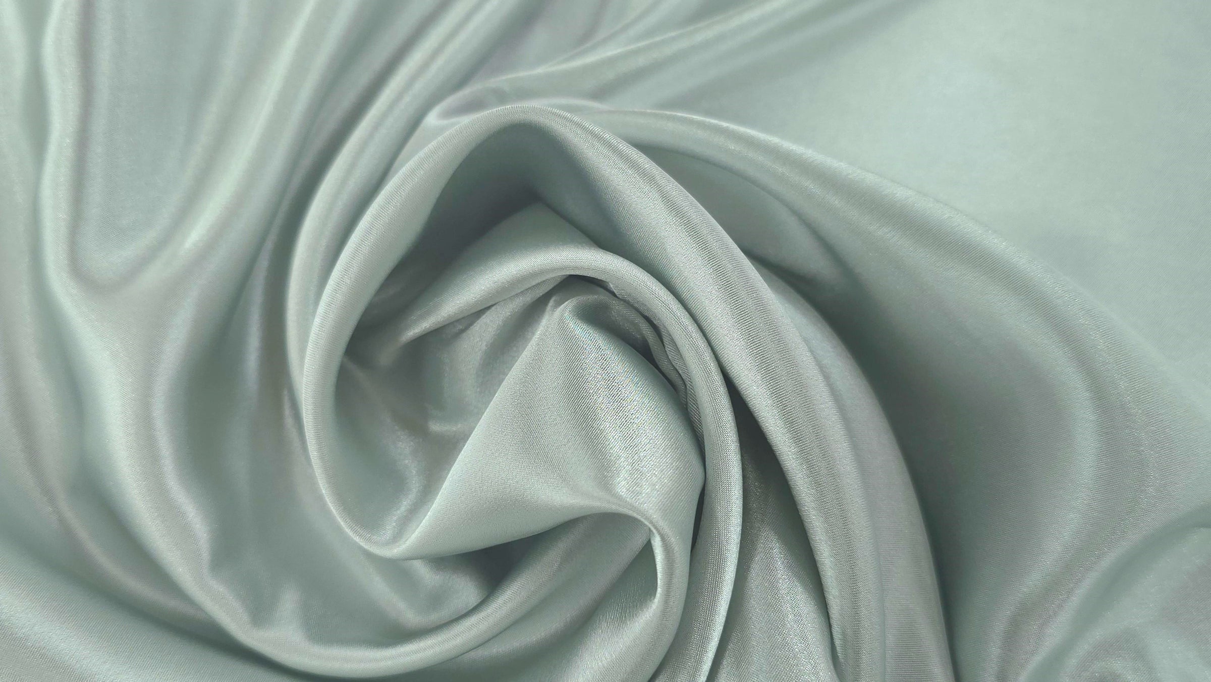 Charmeuse Satin Frosty Blue