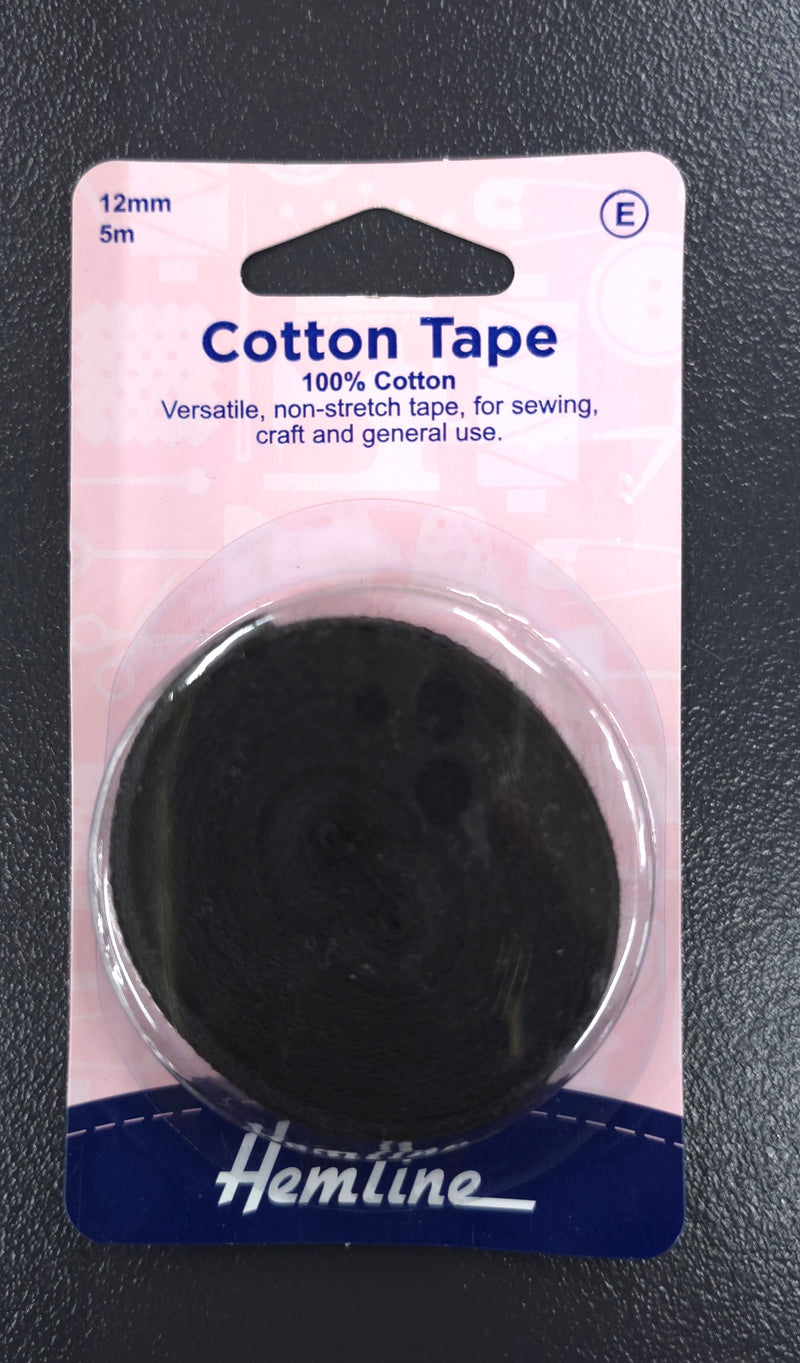 Cotton Tape Black