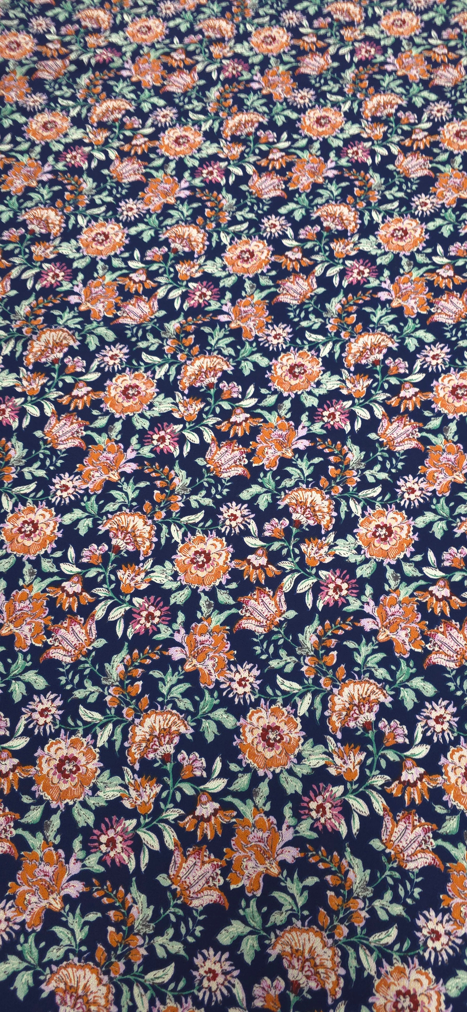 Crepe Look Polyester Blooms