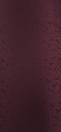 Embossed Polyester Burgundy Bouquet