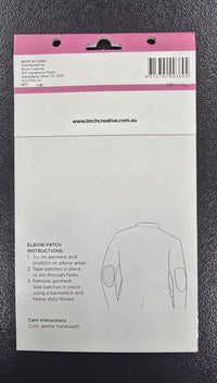 Elbow Patches Faux Leather Black