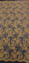 Elegance Embroidered Lace Gold