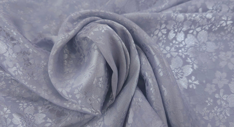 Embossed Polyester Lavender Bouquet