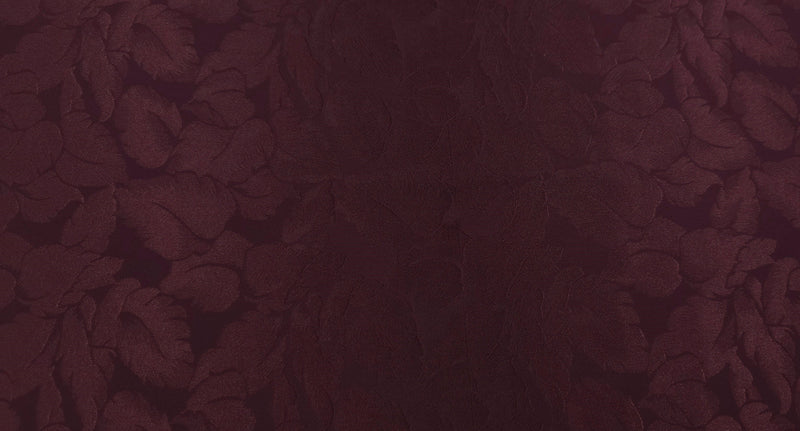 Embossed Polyester Burgundy Bouquet