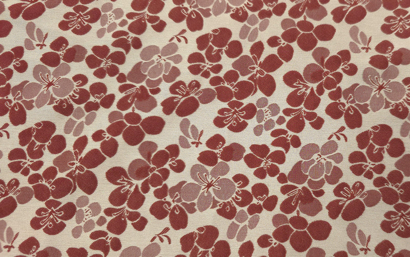 Embossed Polyester Jacquard Sweet Floral