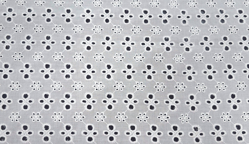 Embroidered Cotton Mirage Ivory