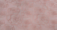 Embroidered Voile Rose Garden