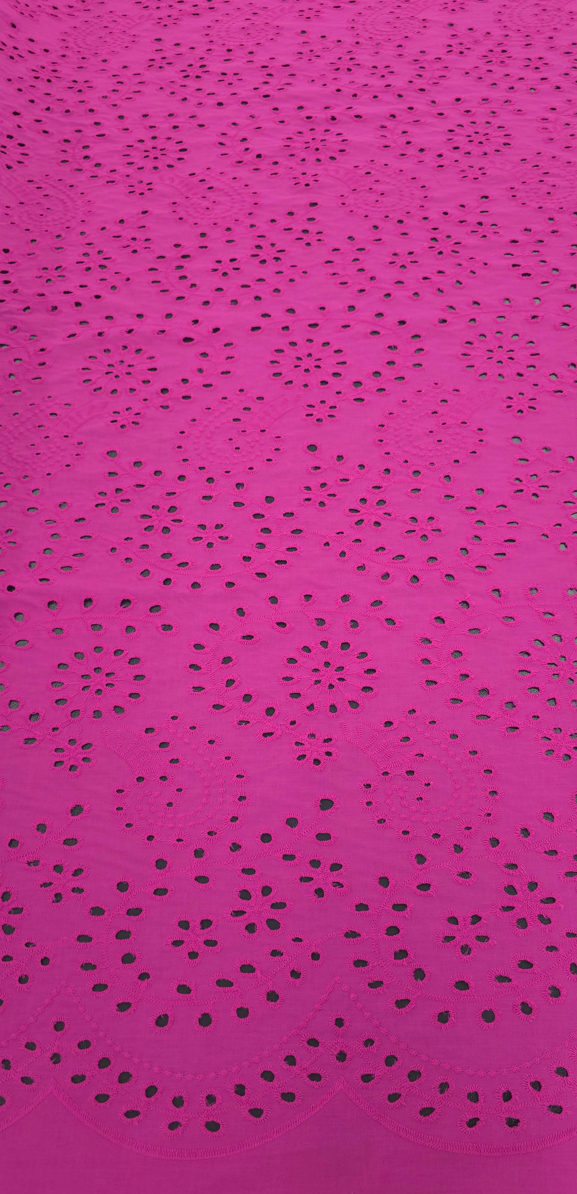 Embroidered Cotton Magical Pink