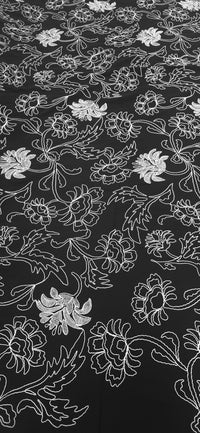 Embroidered Cotton Midnight Reverie