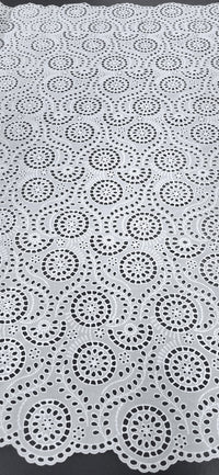 Embroidered Cotton Regal White