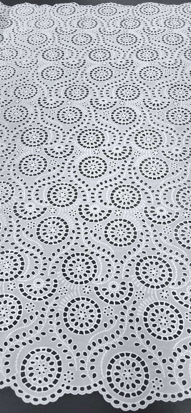 Embroidered Cotton Regal White