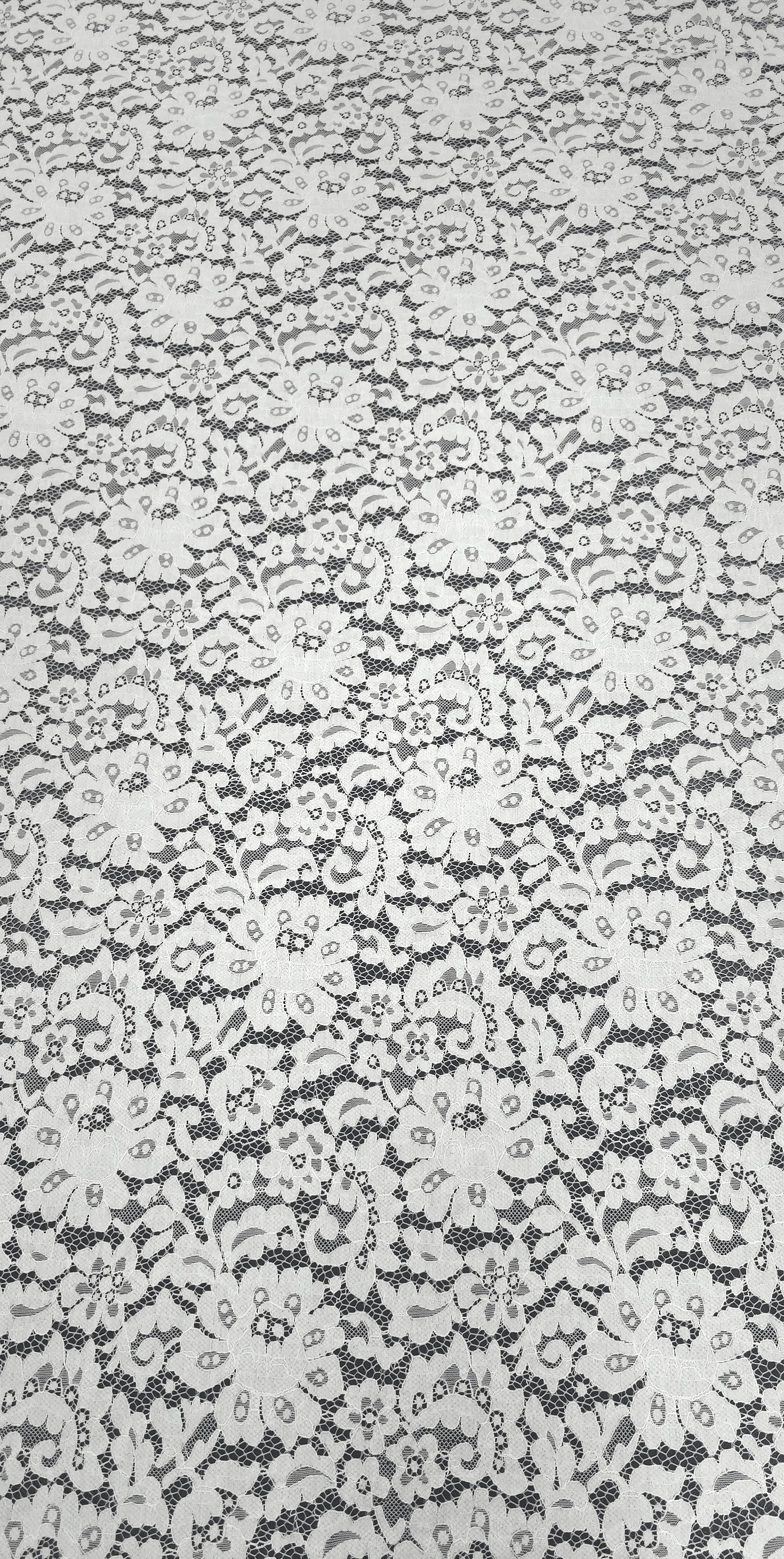 Embroidered Lace Enchanted Story Ivory