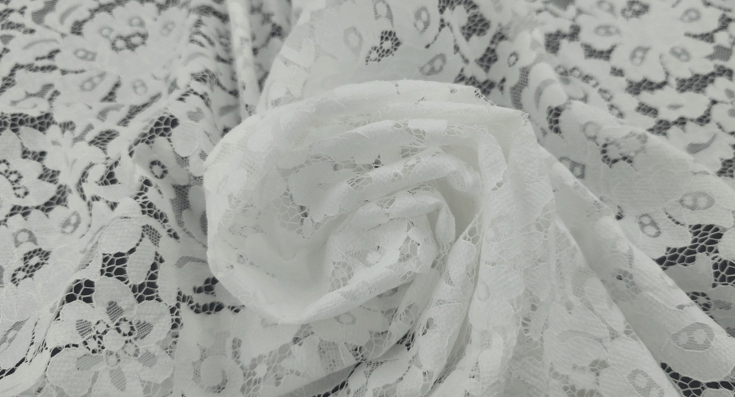 Embroidered Lace Enchanted Story Ivory