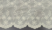 Embroidered Cotton Dainty Ivory